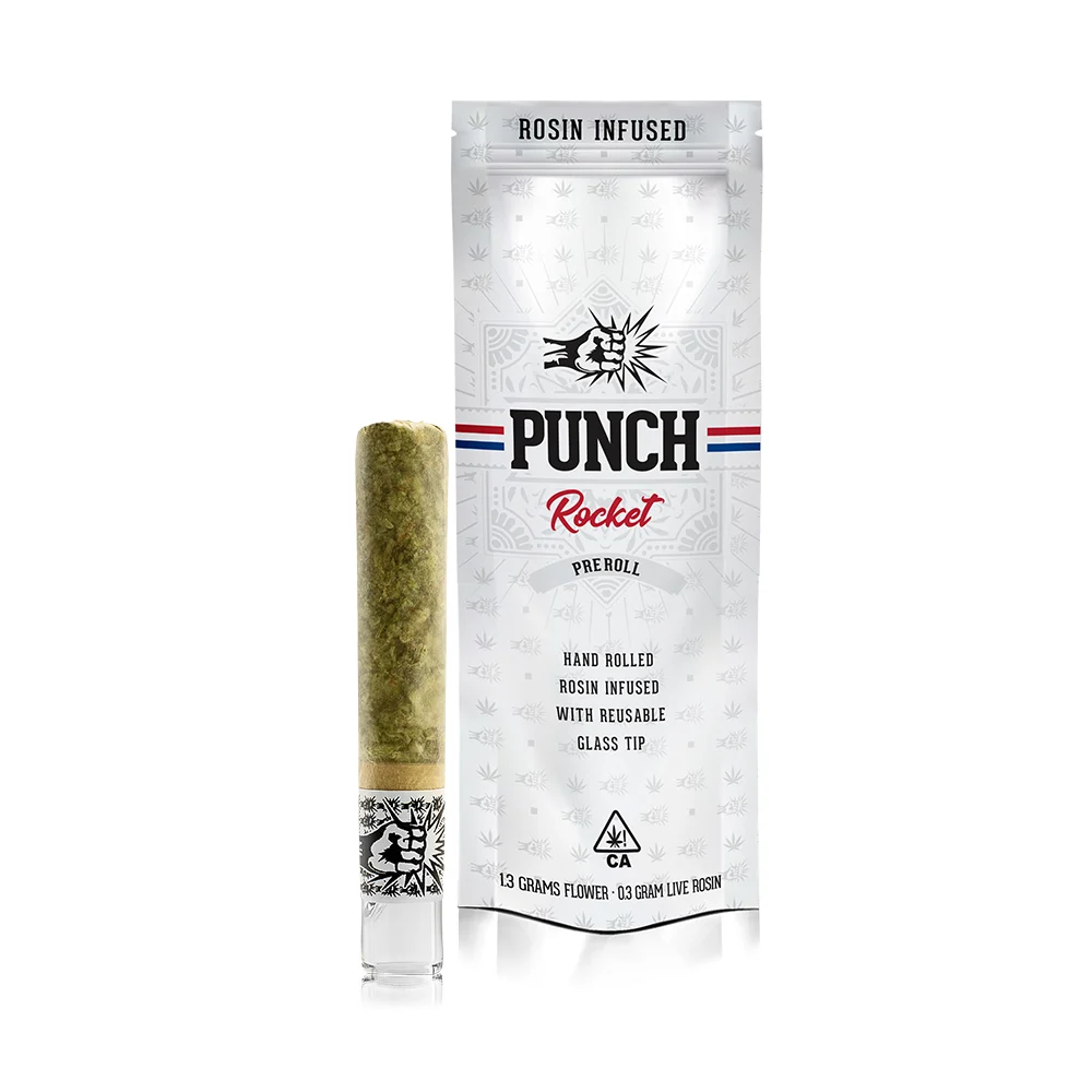 Punch Rocket Rosin Infused Preroll –  MARSHMALLOW X GUSH MINTZ