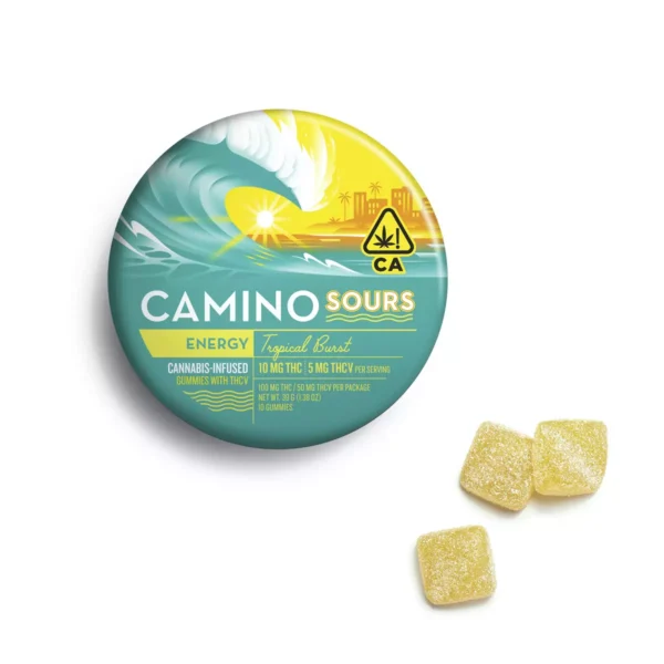 Camino 100mg Gummies - ENERGY THCV Tropical Burst - SOURS